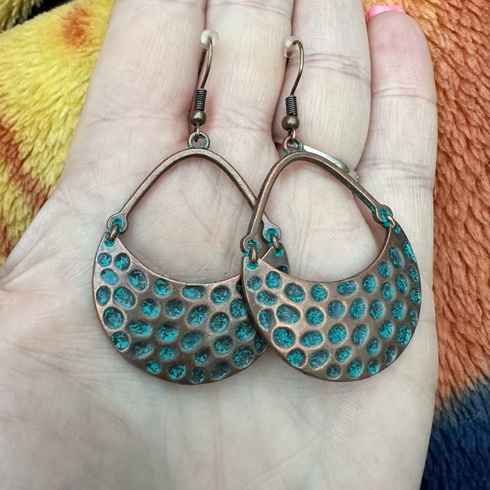 Boho teardrop dangle earrings NWT